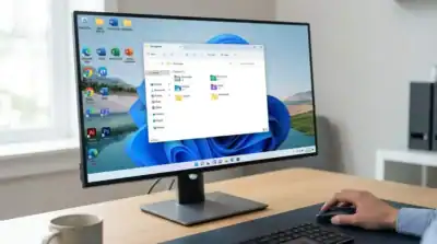bureau windows 11 avec raccourcis