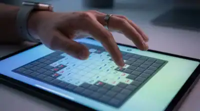 Joueur au démineur Google