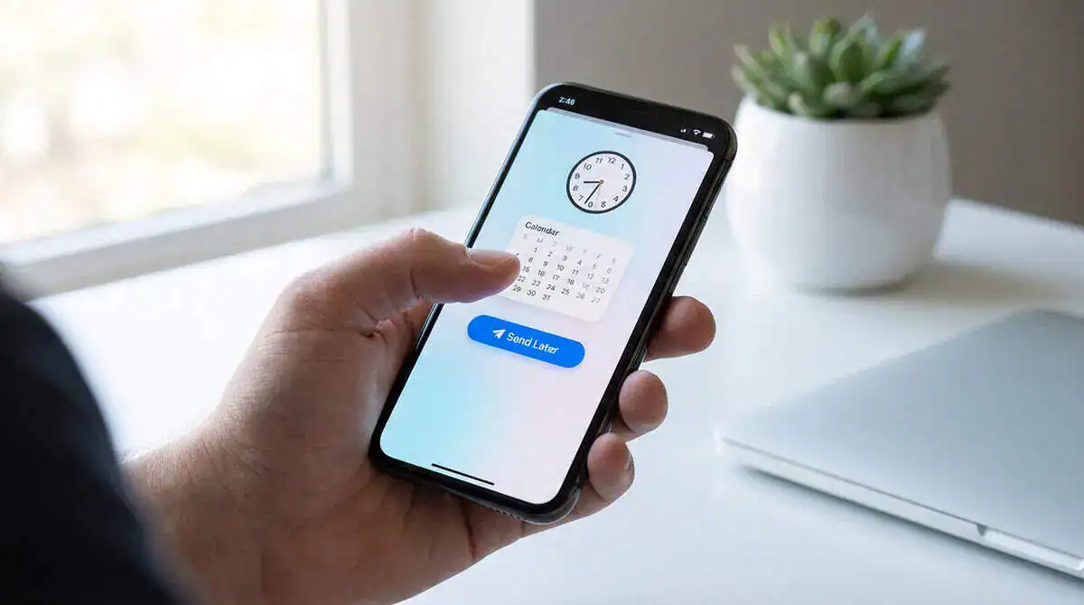 Planification de message sur iPhone
