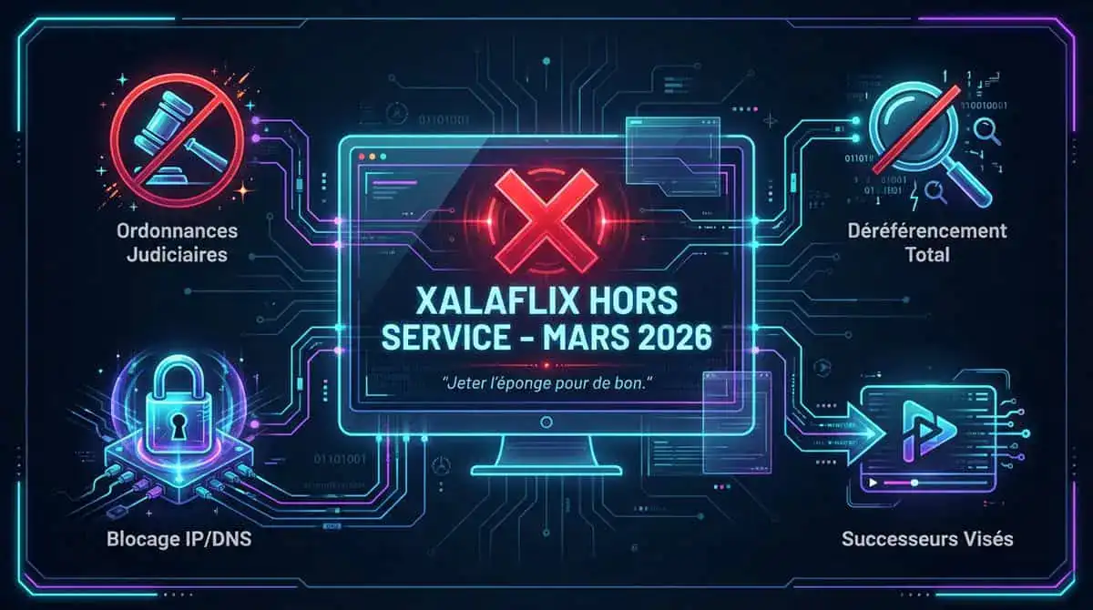 Xalaflix nouvelle adresse : Illustration de l'indisponibilité du site de streaming en avril 2026